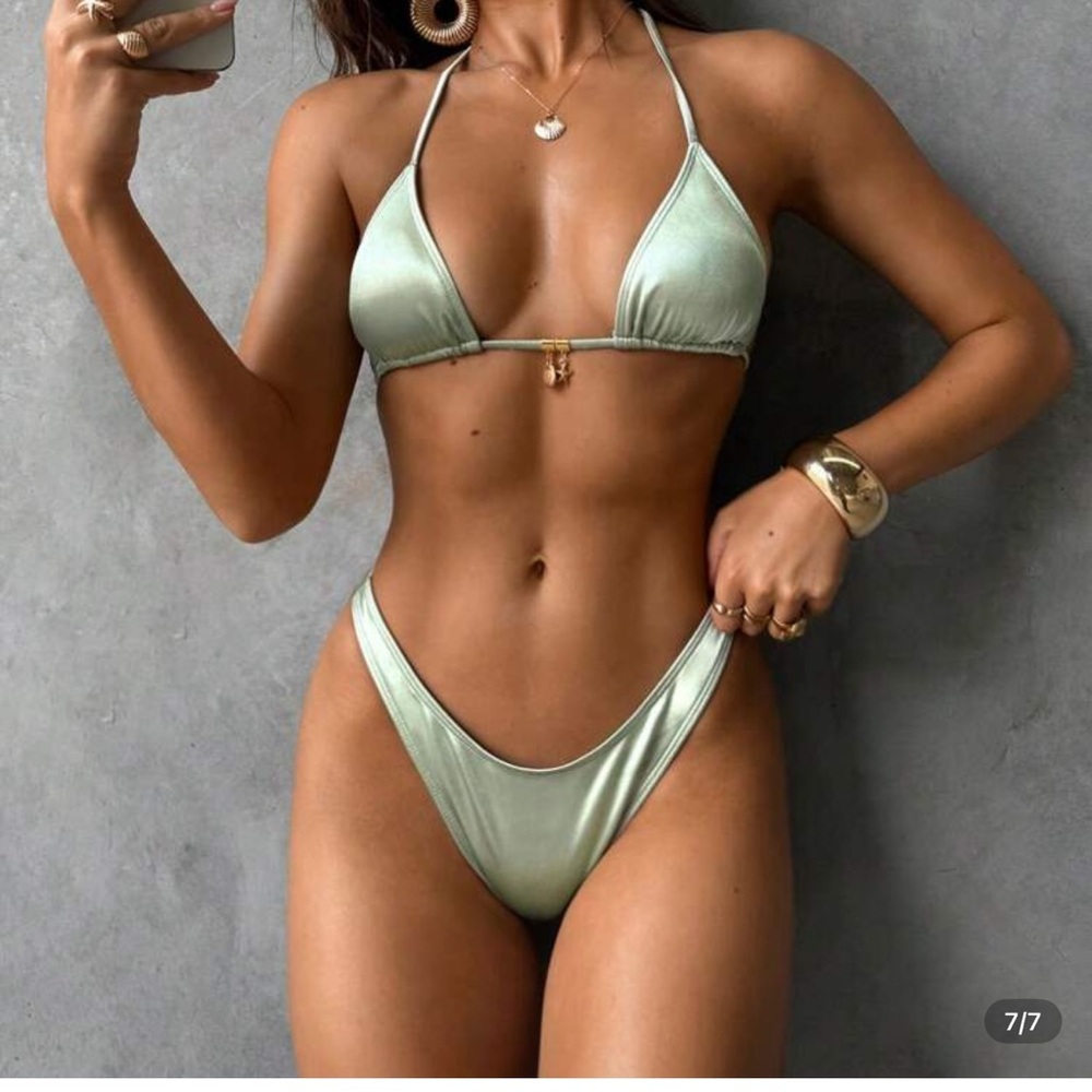 Elegant Mint Green Bikini Set